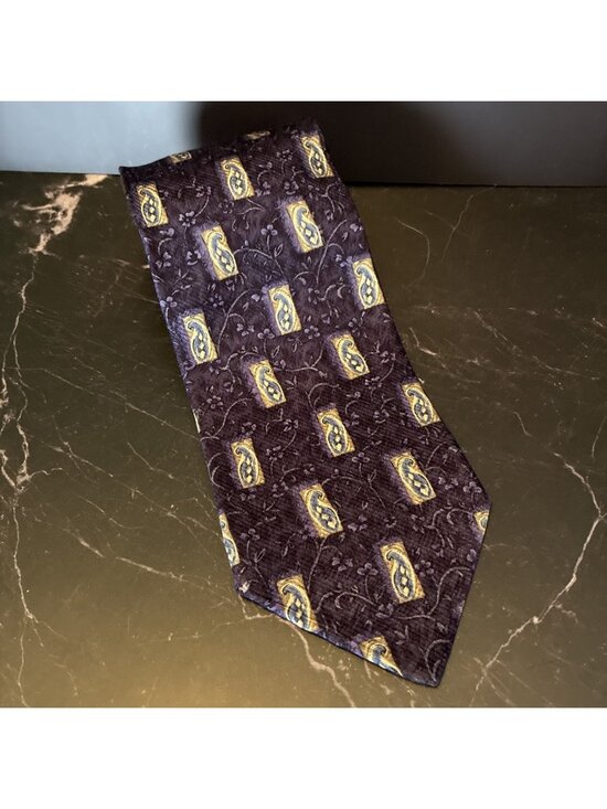 Jos. A. Bank Other - Jos A Bank Mens Silk Tie Paisley Floral Purple Blue USA Classic Necktie